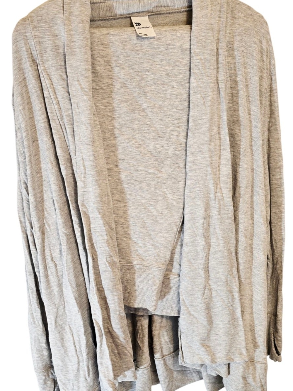All In Motion Gray Open Front Cardigan Wrap Lightweight Women’s XXL